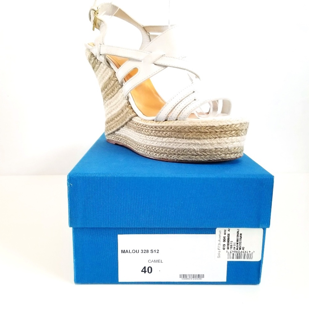 Edmundo Castillo Malou White Sandals with Box